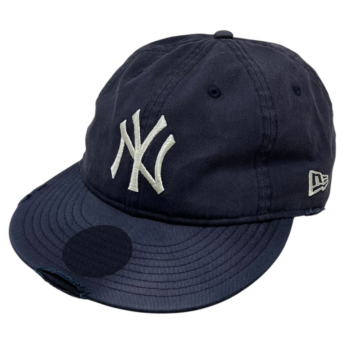 New Era ダメージ加工キャップ 古着・中古-1枚目のアイテム画像