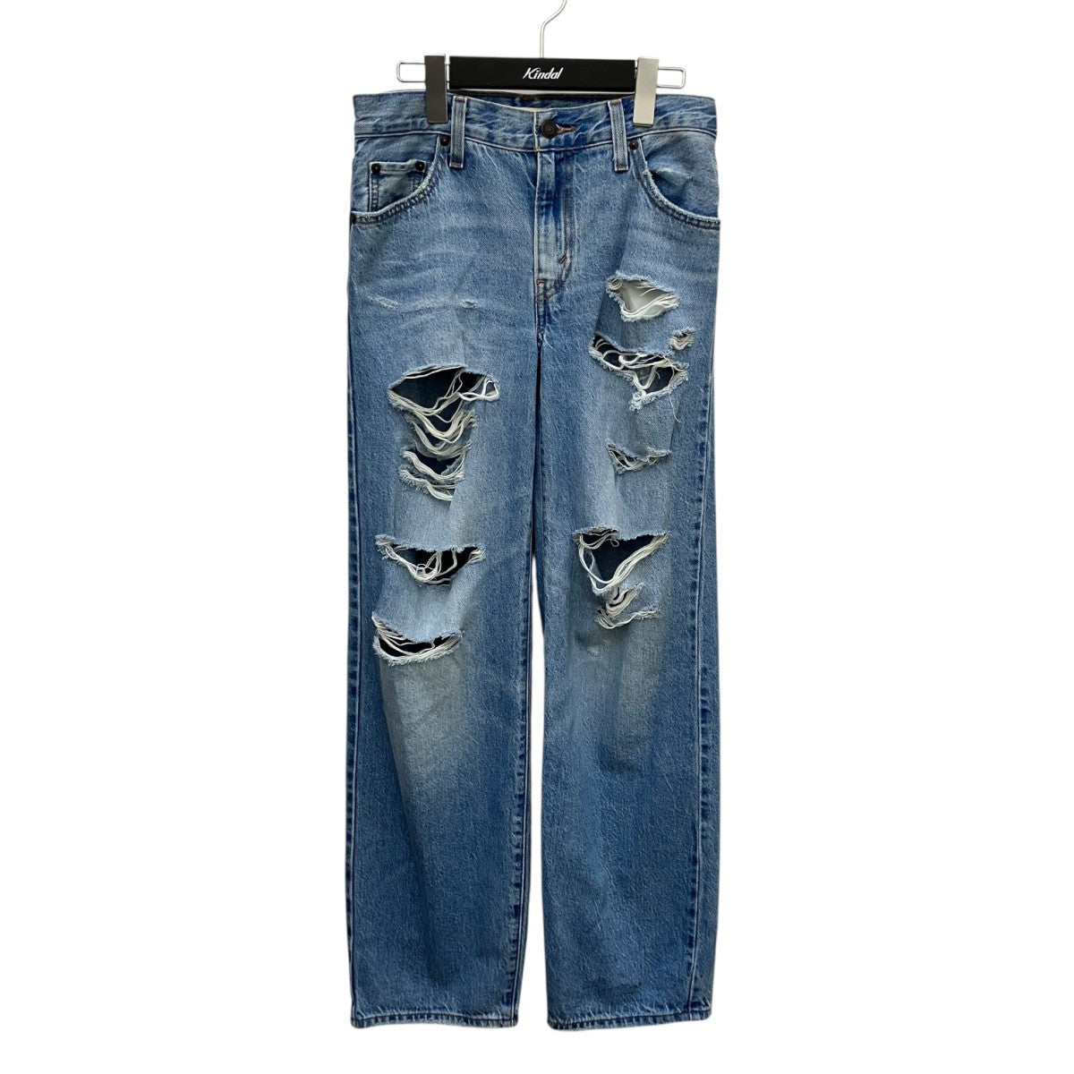 LEVI’S PReMIUM BAGGY DAD クラッシュ加工デニムパンツ 古着・中古-1枚目のアイテム画像