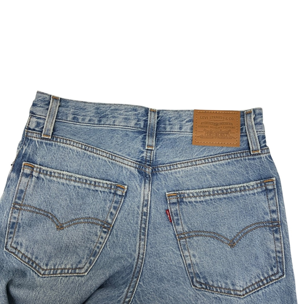 LEVI’S PReMIUM BAGGY DAD クラッシュ加工デニムパンツ 古着・中古-3枚目のアイテム画像