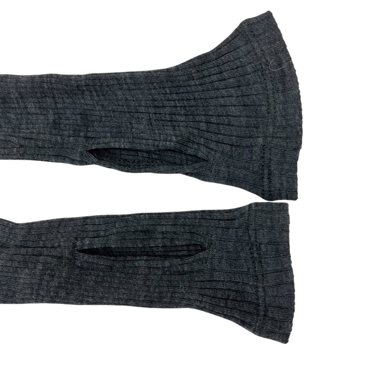 WOOL RIB CREW NECK TOP WITH HOOK ウールリブニット
