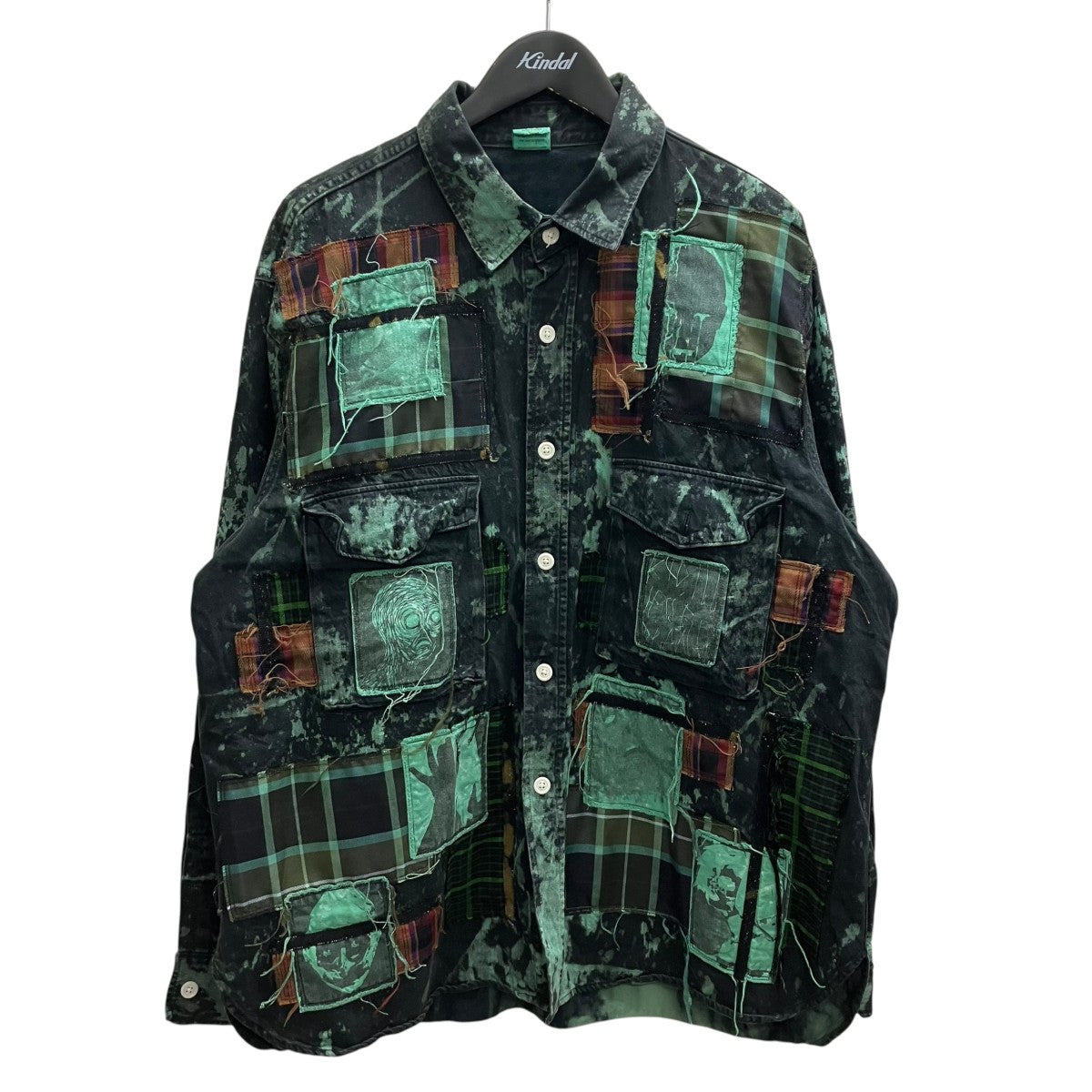 KIDILL×EDWIN パッチワークデニムシャツ 古着・中古-1枚目のアイテム画像