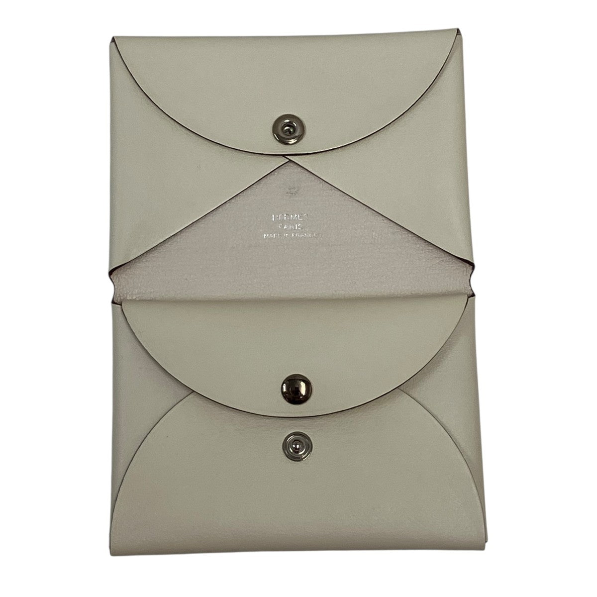 HERMES U刻印 calvi duo IMPROME NATAカルヴィ ディオ コインケース 古着・中古-4枚目のアイテム画像