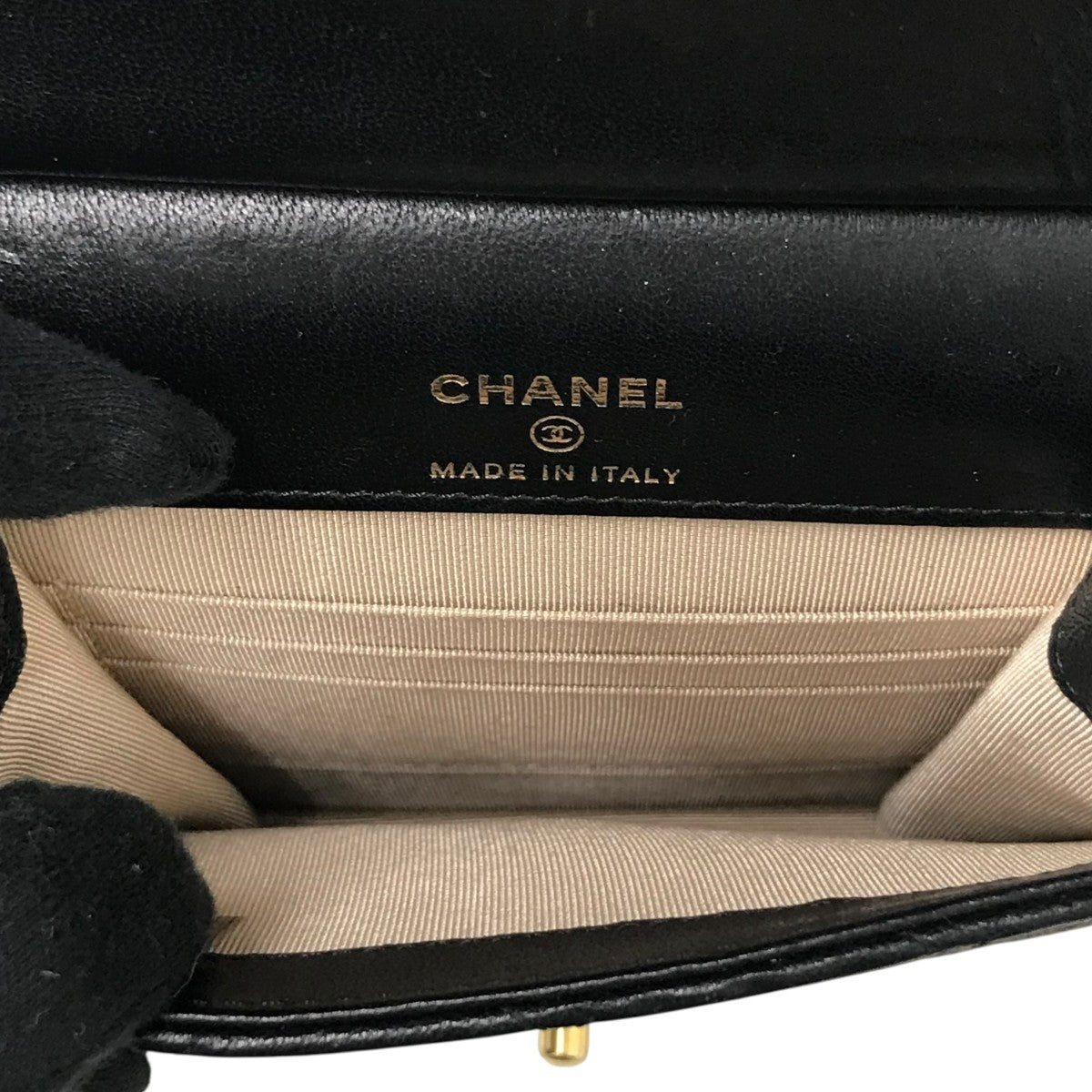 CHANEL マトラッセ パール チェ―ン ショルダーポーチ 古着・中古-6枚目のアイテム画像
