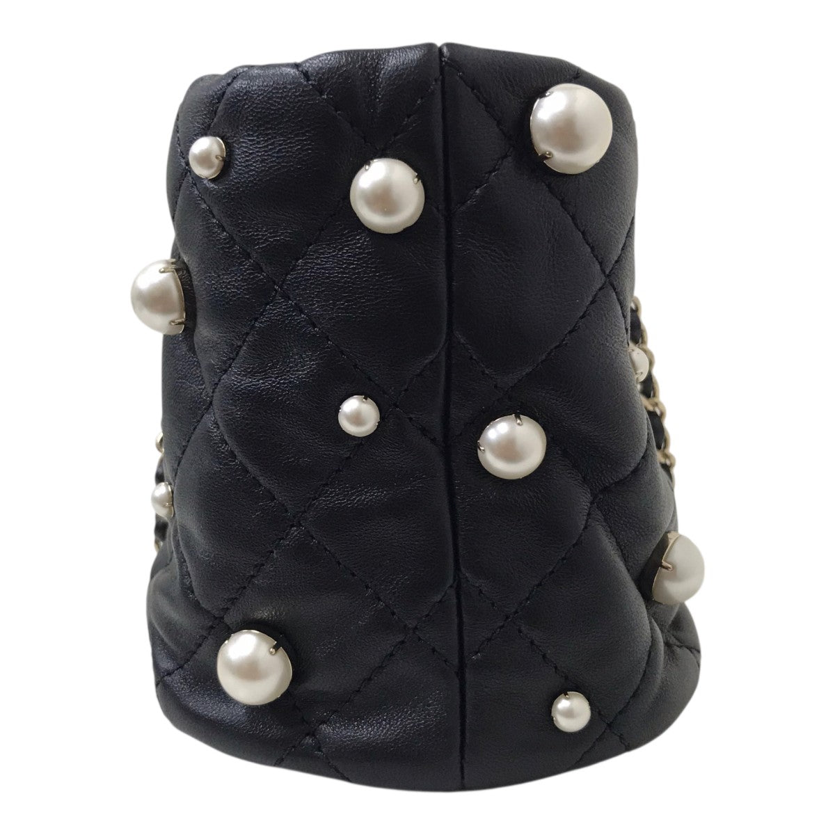 CHANEL パールバスケットバッグ 古着・中古-3枚目のアイテム画像
