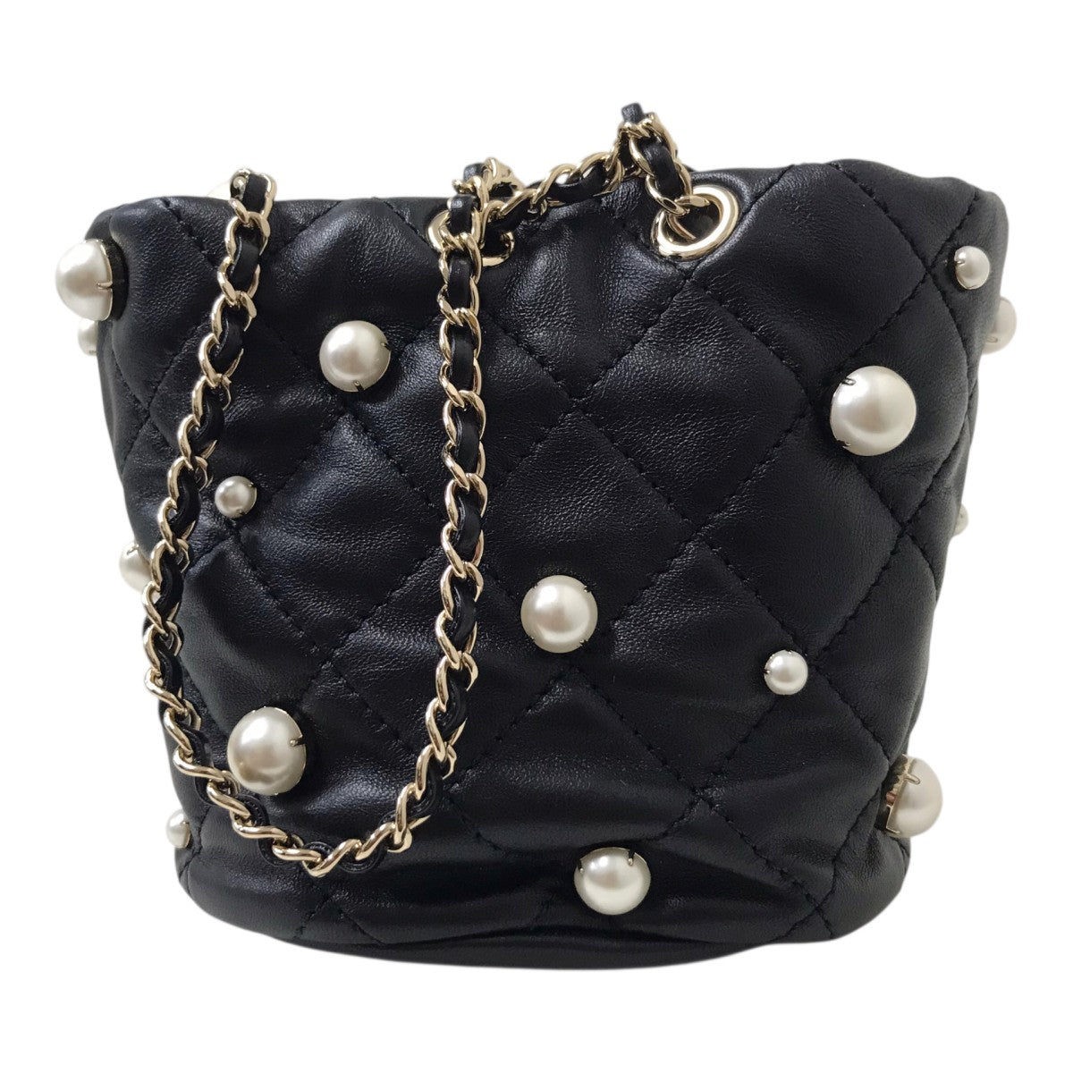 CHANEL パールバスケットバッグ 古着・中古-4枚目のアイテム画像