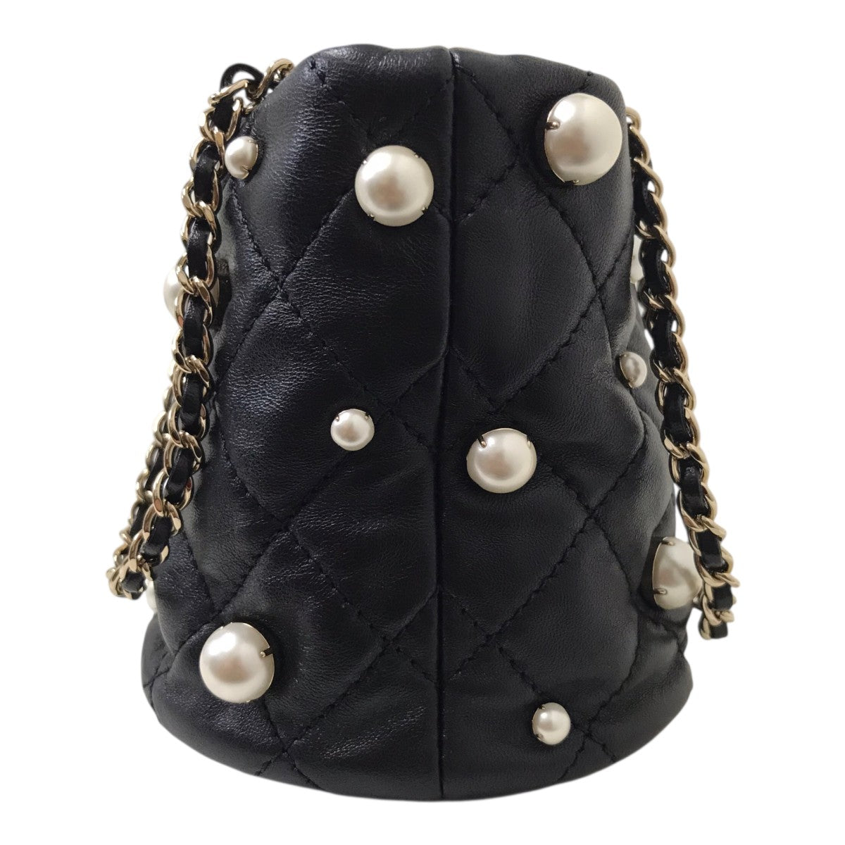 CHANEL パールバスケットバッグ 古着・中古-5枚目のアイテム画像