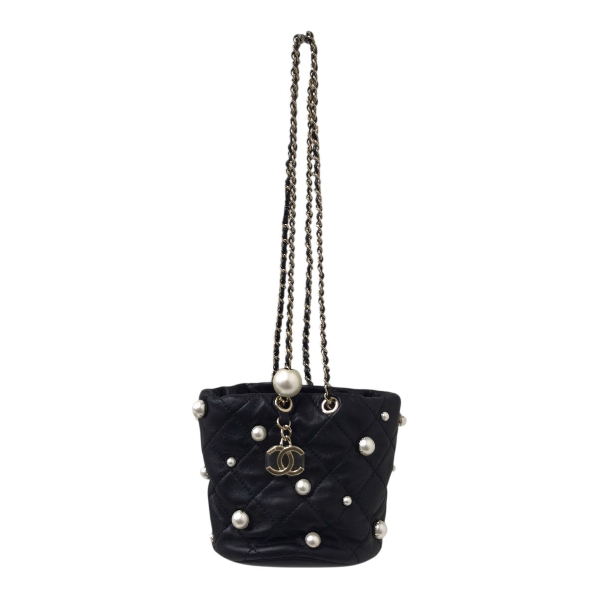CHANEL(シャネル) パールバスケットバッグ 3107**** ブラック｜【公式