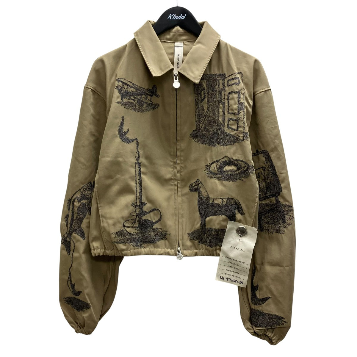 KAPPOGI SLEEVES WITH EMBROIDERY ジップジャケット