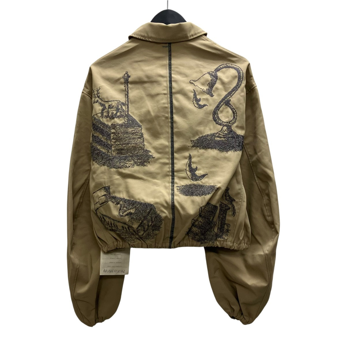 KAPPOGI SLEEVES WITH EMBROIDERY ジップジャケット