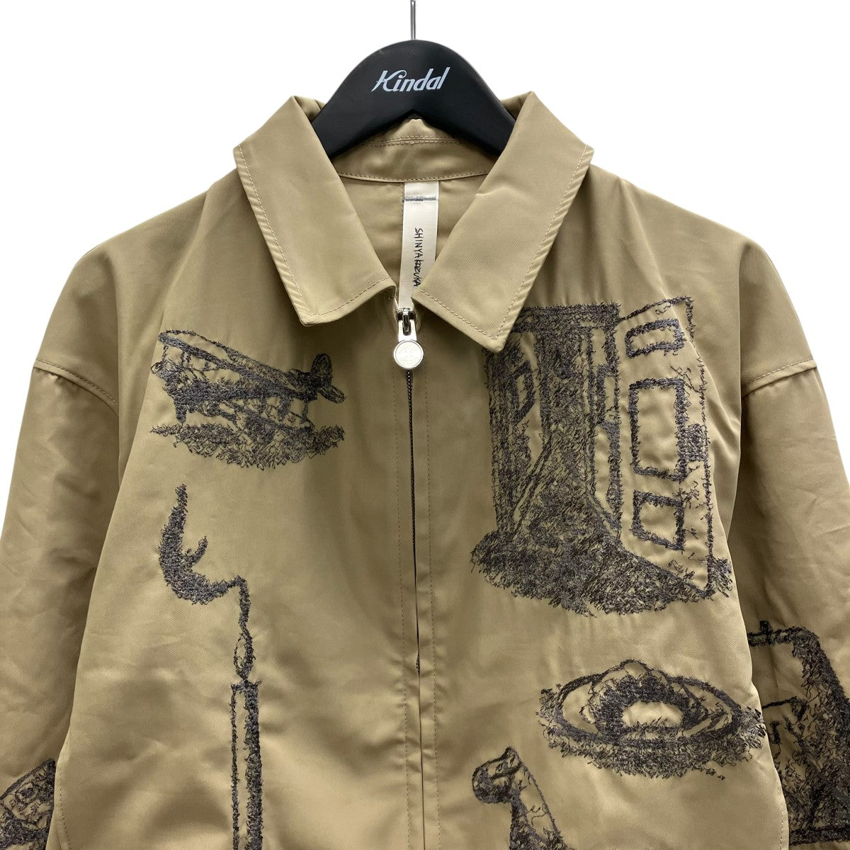 KAPPOGI SLEEVES WITH EMBROIDERY ジップジャケット