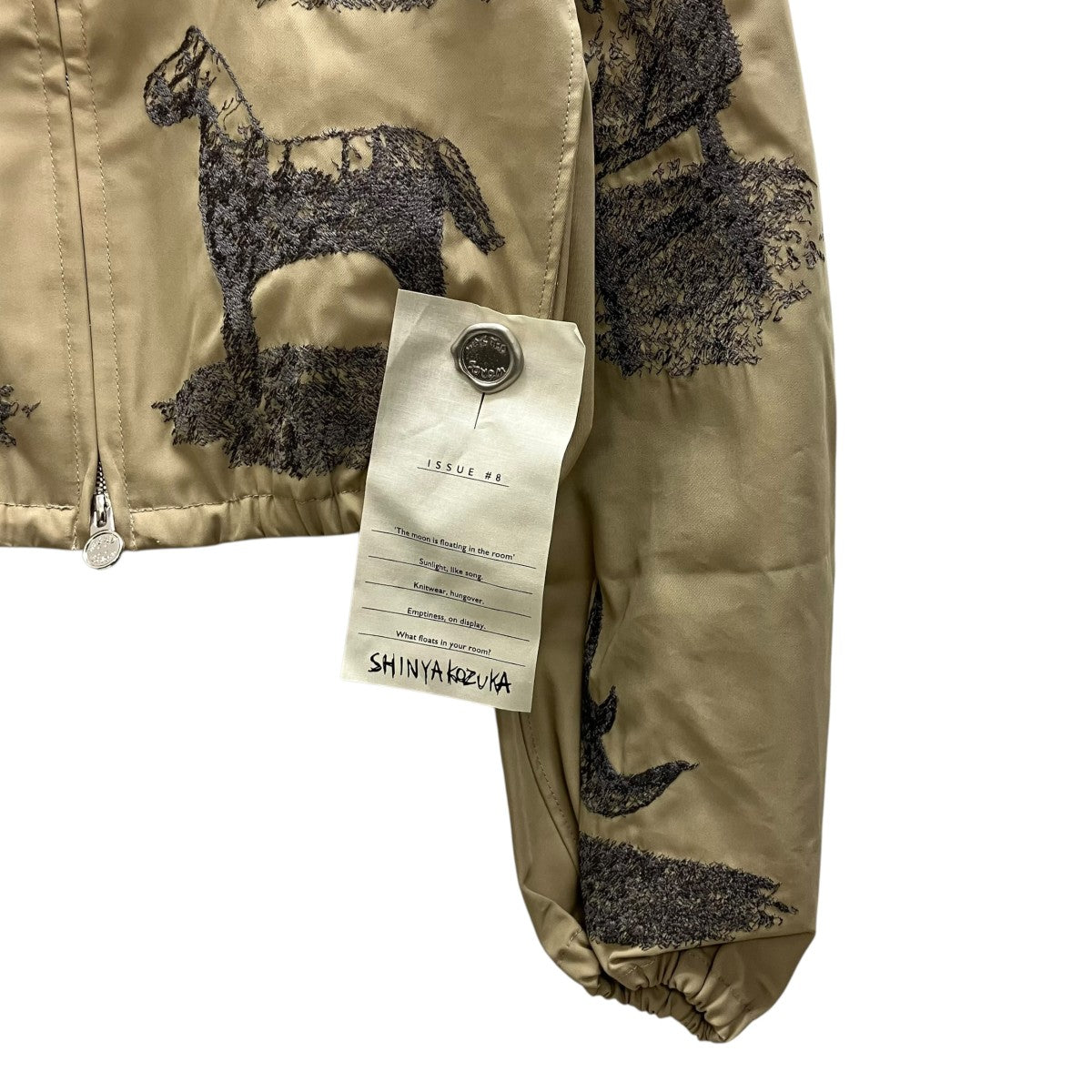 KAPPOGI SLEEVES WITH EMBROIDERY ジップジャケット