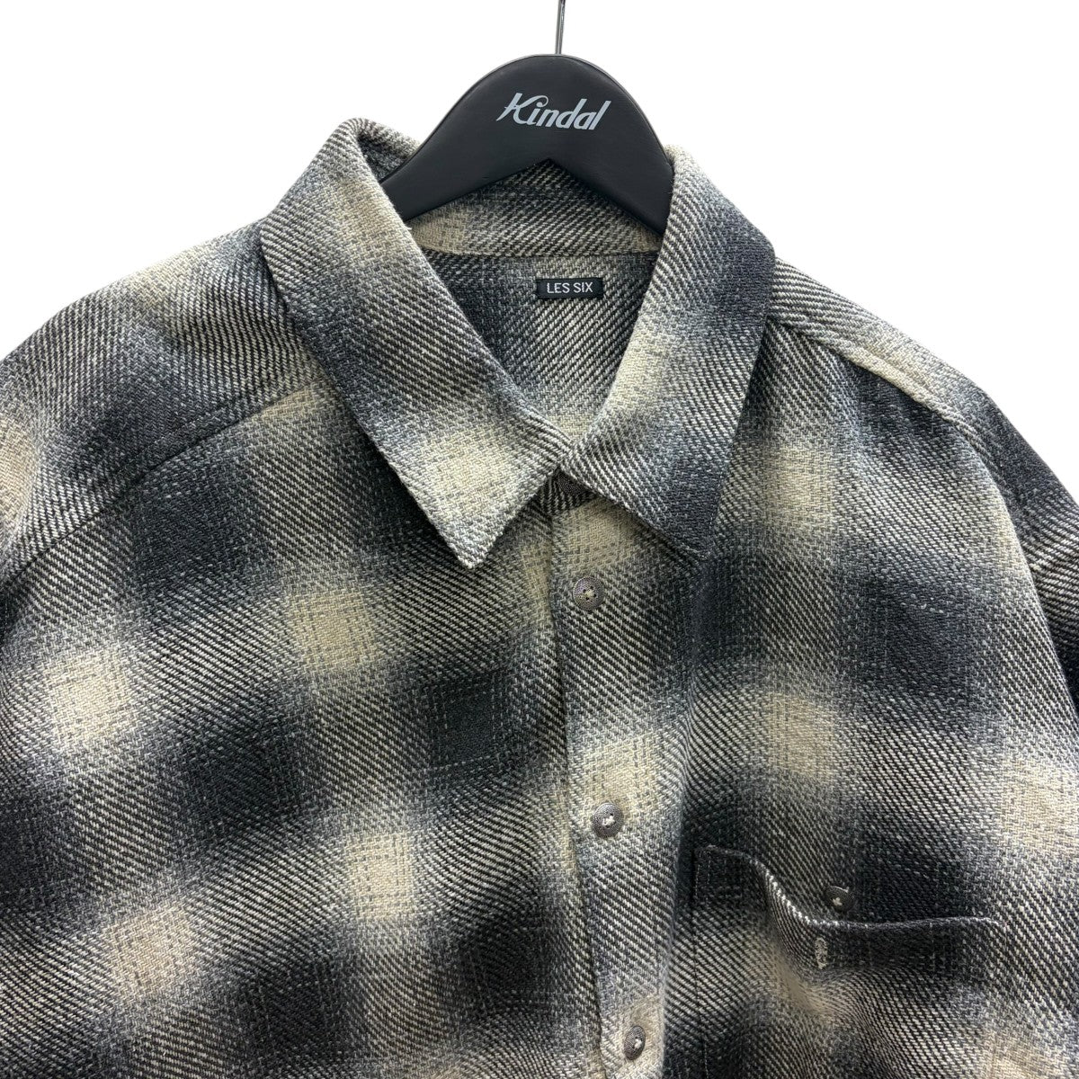 LES SIX フランネルシャツ 古着・中古-2枚目のアイテム画像