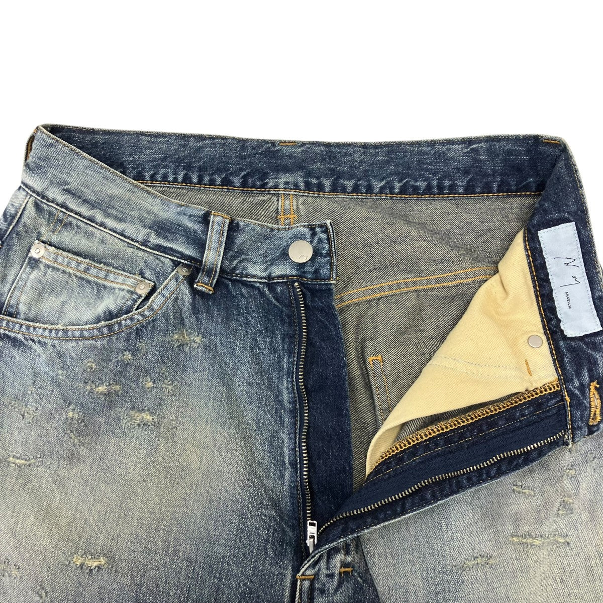 ANCELLM 26SS ♯05 AGING type-D デニムパンツ 古着・中古-5枚目のアイテム画像