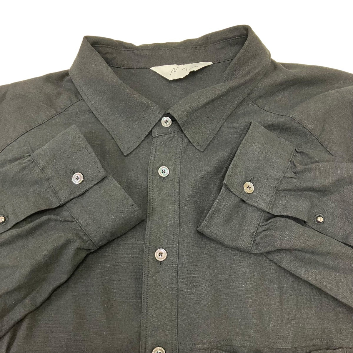 ANCELLM 26SS L S NEP BOXY SHIRT 長袖シャツ 古着・中古-5枚目のアイテム画像