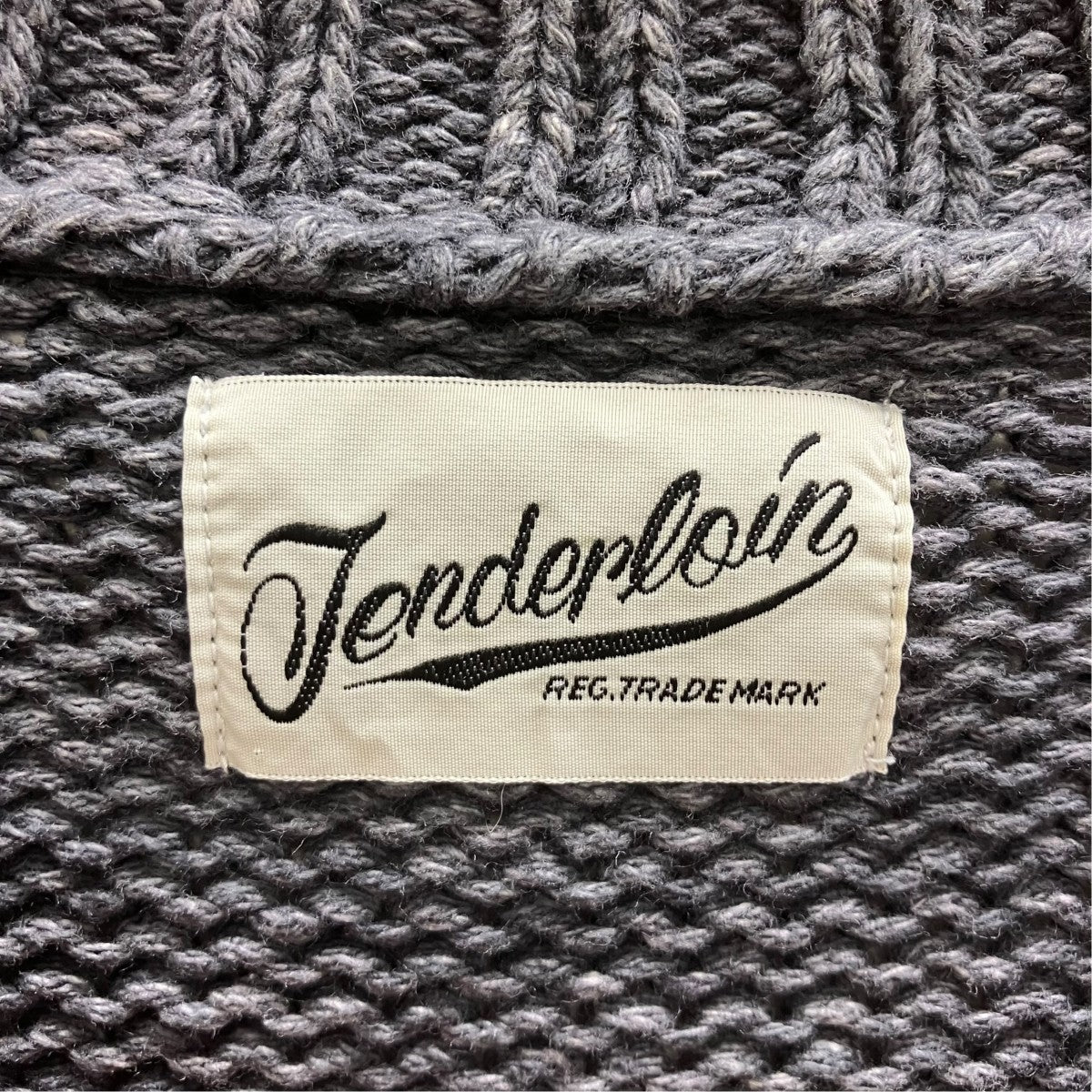 V NECK COTTON KNITVネックニット
