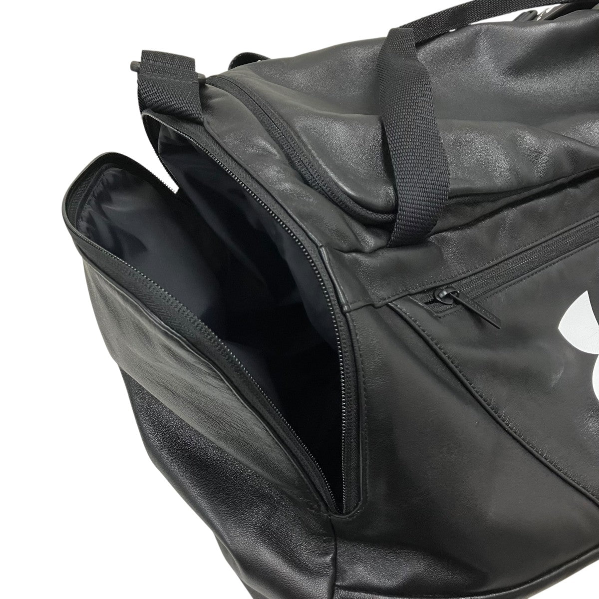 BALENCIAGA×UNDER ARMOUR GYM BAG SMOOTH GLAMOUR LATHER BG BLACK レザージムバッグ 古着・中古-7枚目のアイテム画像