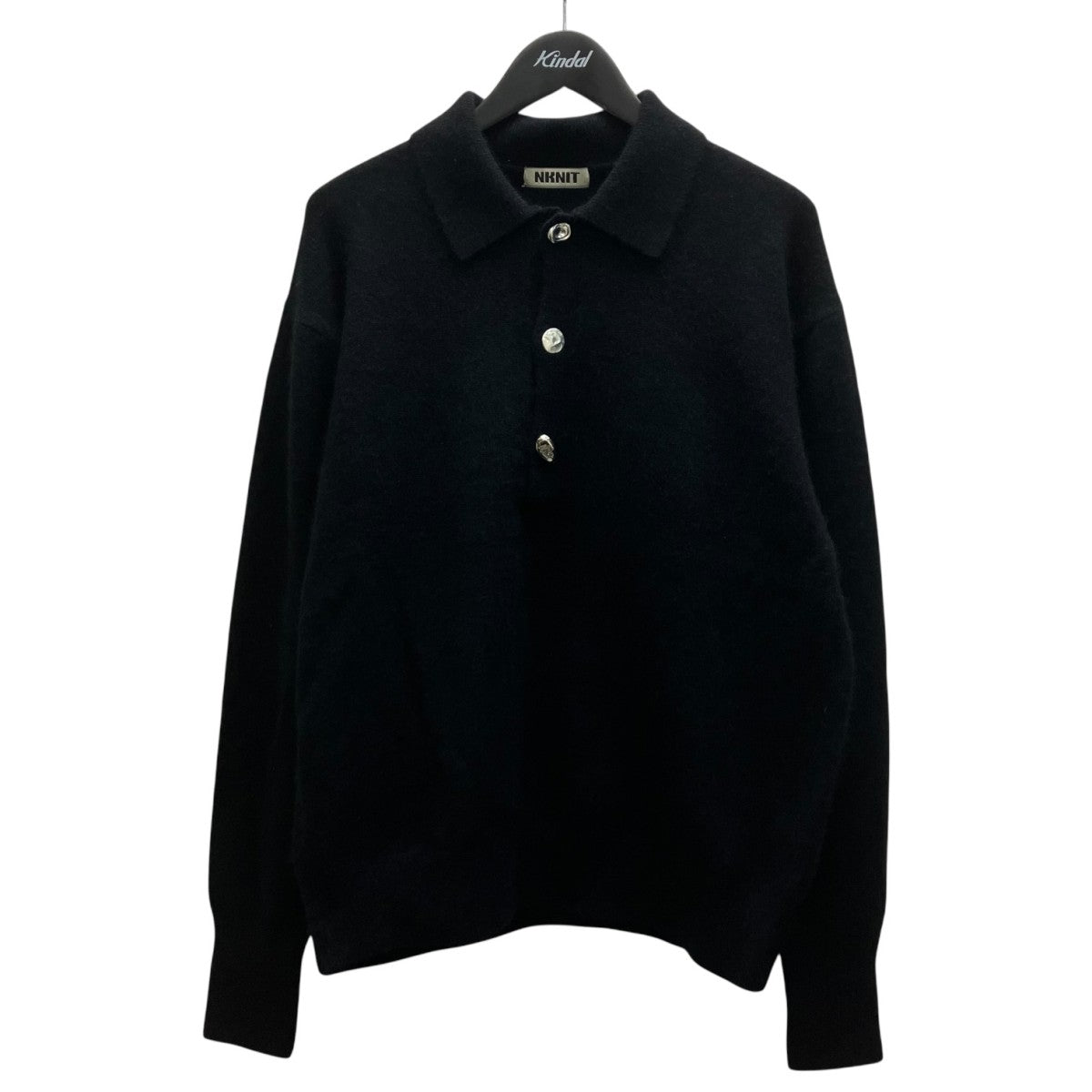 raccoon mix skipper KNIT ニットポロシャツ