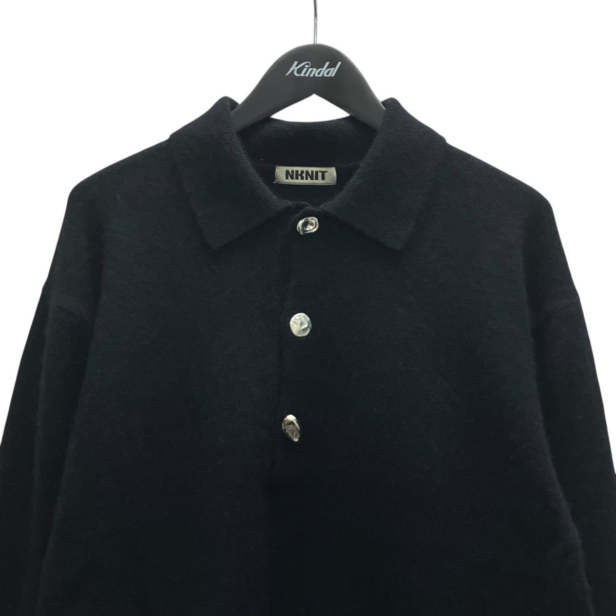 raccoon mix skipper KNIT ニットポロシャツ