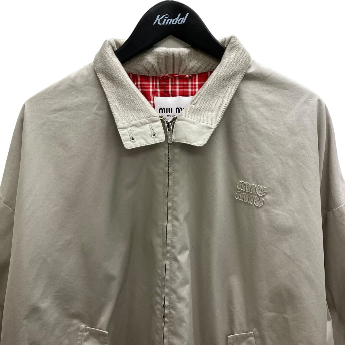 MIU MIU 25SS パナマコットンジャケット 古着・中古-2枚目のアイテム画像