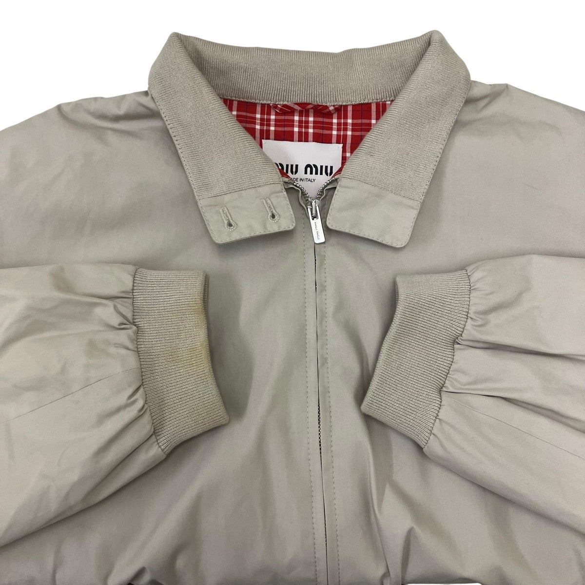 MIU MIU 25SS パナマコットンジャケット 古着・中古-4枚目のアイテム画像