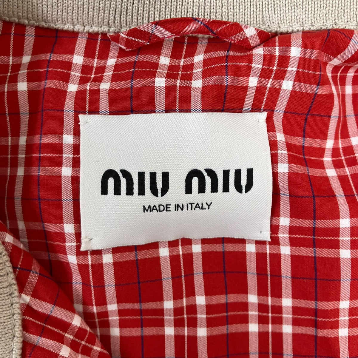 MIU MIU 25SS パナマコットンジャケット 古着・中古-8枚目のアイテム画像
