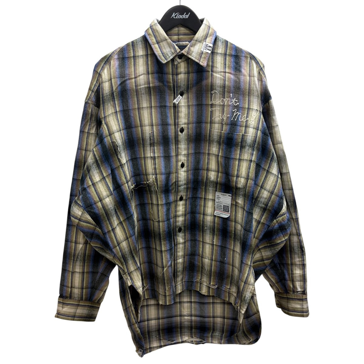 Maison MIHARA YASUHIRO 26SS VINTAGE LIKE CHECK L S SHIRTS チェックシャツ 古着・中古-1枚目のアイテム画像