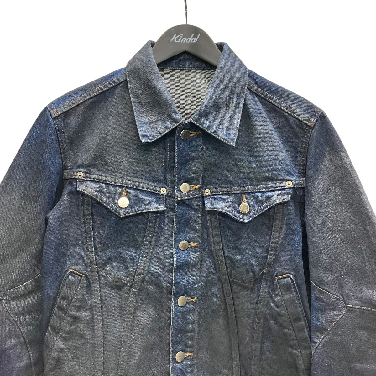 3D TRUCKER JACKET コーティングデニムジャケット