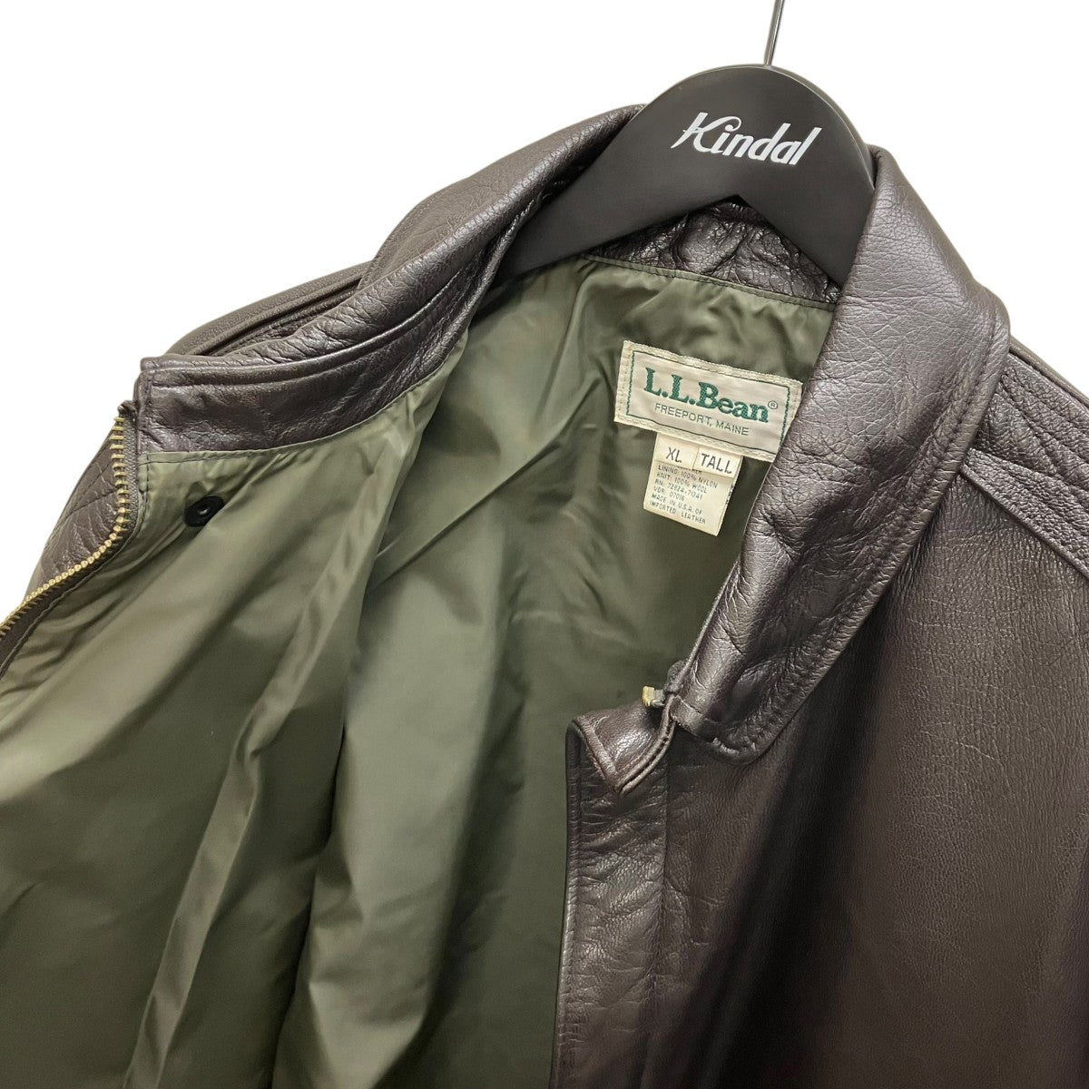 L．L．Bean 80sレザージャケット 古着・中古-4枚目のアイテム画像