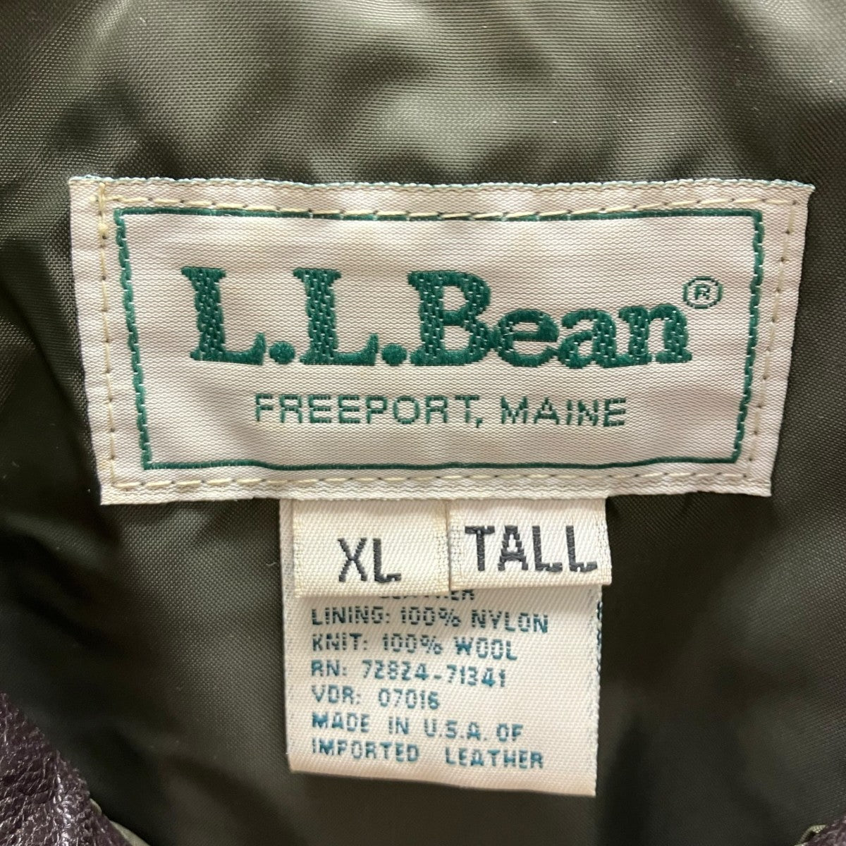 L．L．Bean 80sレザージャケット 古着・中古-6枚目のアイテム画像
