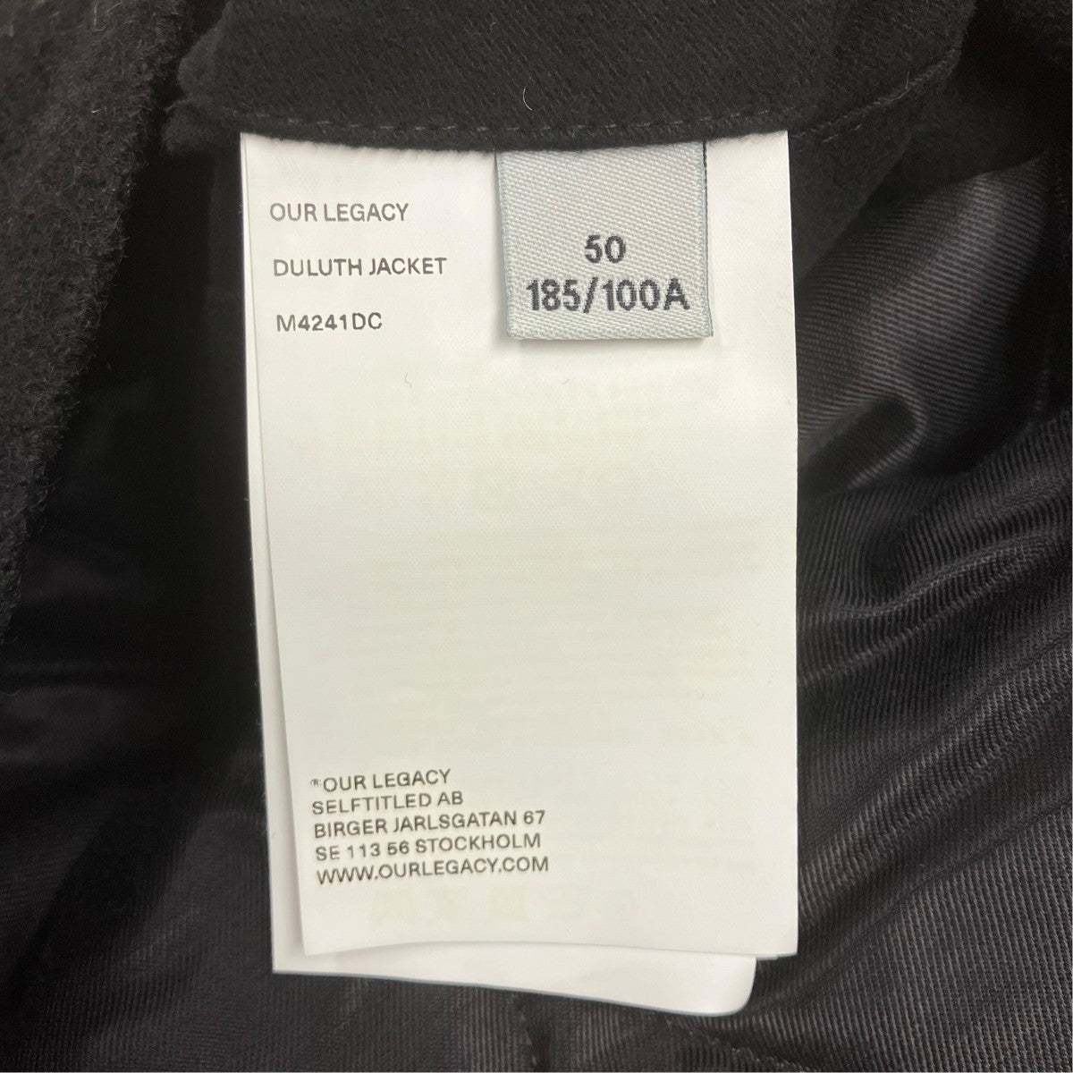 OUR LEGACY DULUTH JACKET ウールジャケット 古着・中古-7枚目のアイテム画像