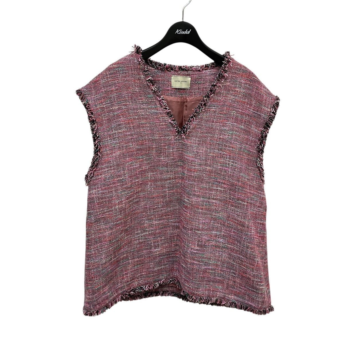 UNITED ARROWS フリンジツイードサマーベスト1516-257-1457 古着・中古-1枚目のアイテム画像