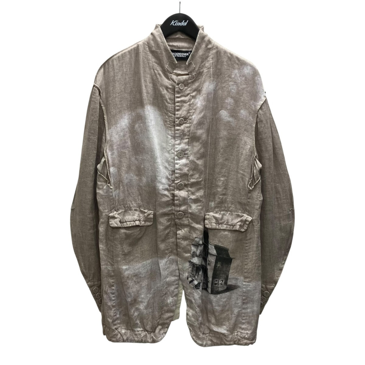 UNDERCOVER 25SS リネン総柄ジャケット 古着・中古-1枚目のアイテム画像