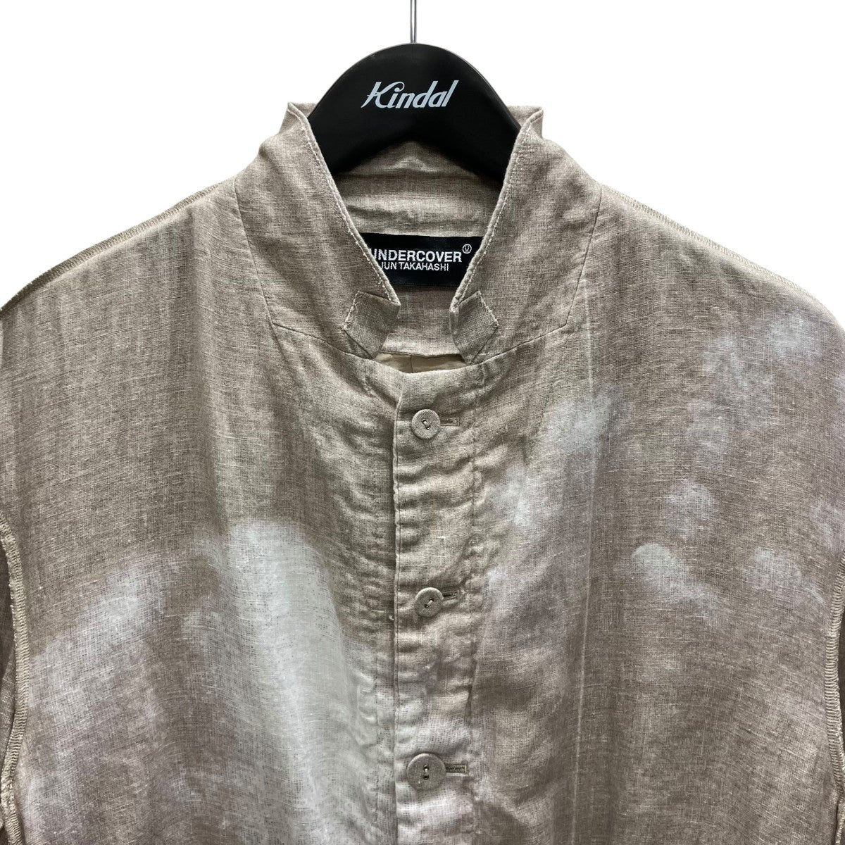 UNDERCOVER 25SS リネン総柄ジャケット 古着・中古-2枚目のアイテム画像