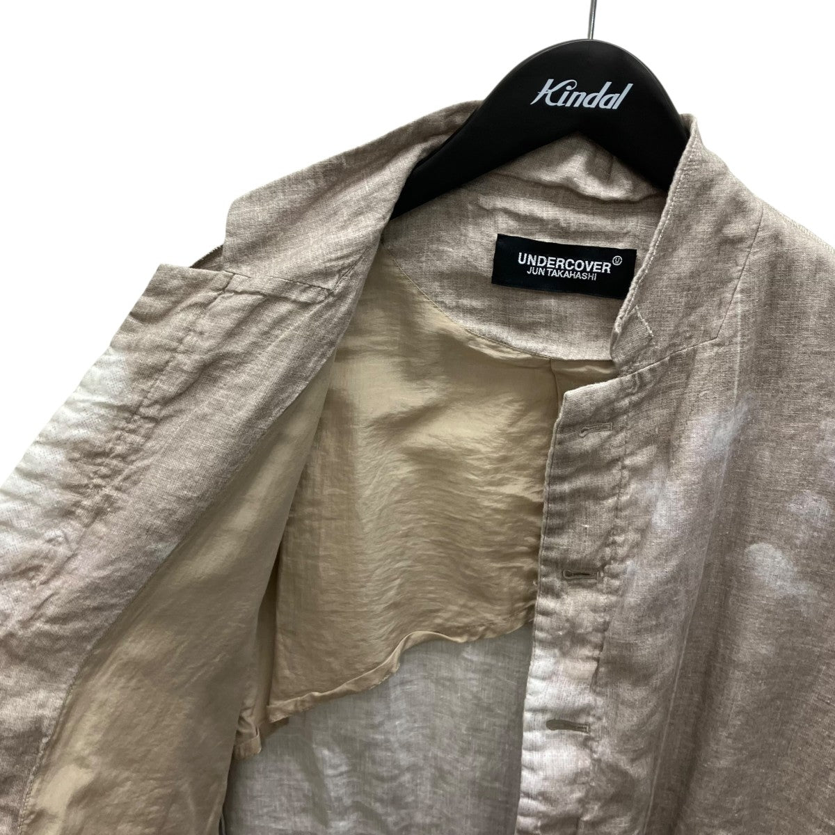 UNDERCOVER 25SS リネン総柄ジャケット 古着・中古-5枚目のアイテム画像