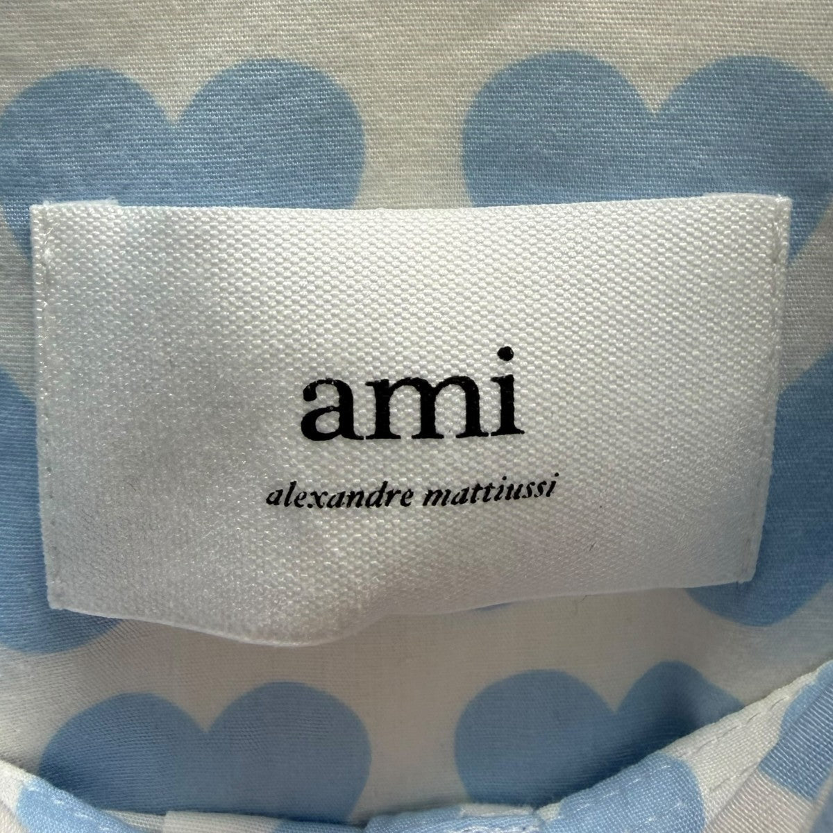 AMI Alexandre Mattiussi ハート総柄シャツ 古着・中古-5枚目のアイテム画像