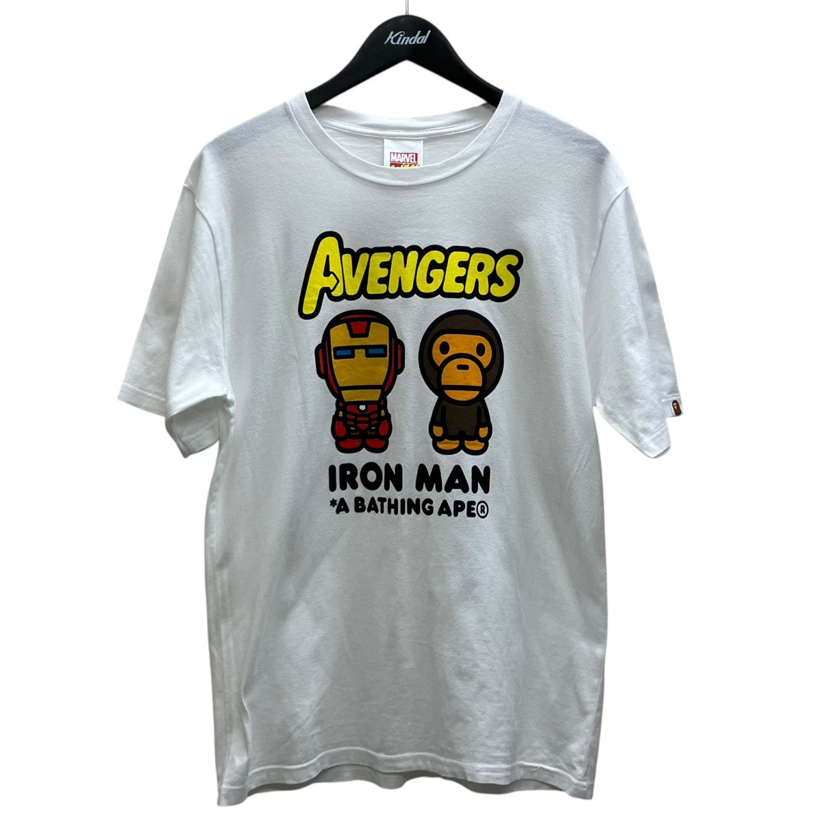 A BATHING APE×MARVEL プリントTシャツ 古着・中古-1枚目のアイテム画像