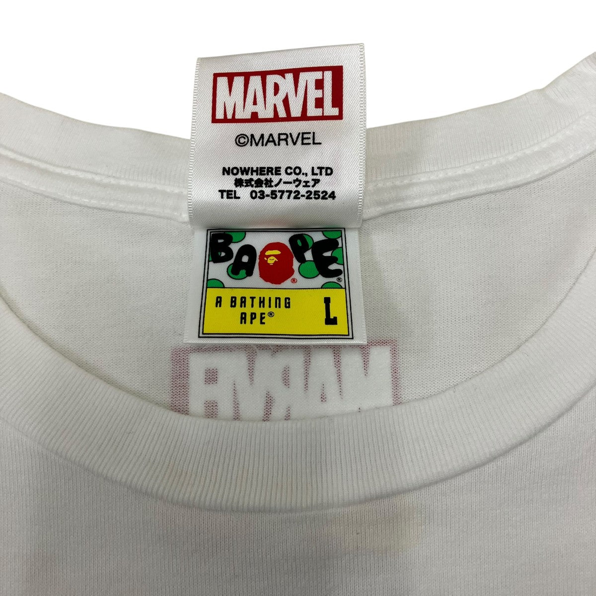A BATHING APE×MARVEL プリントTシャツ 古着・中古-7枚目のアイテム画像