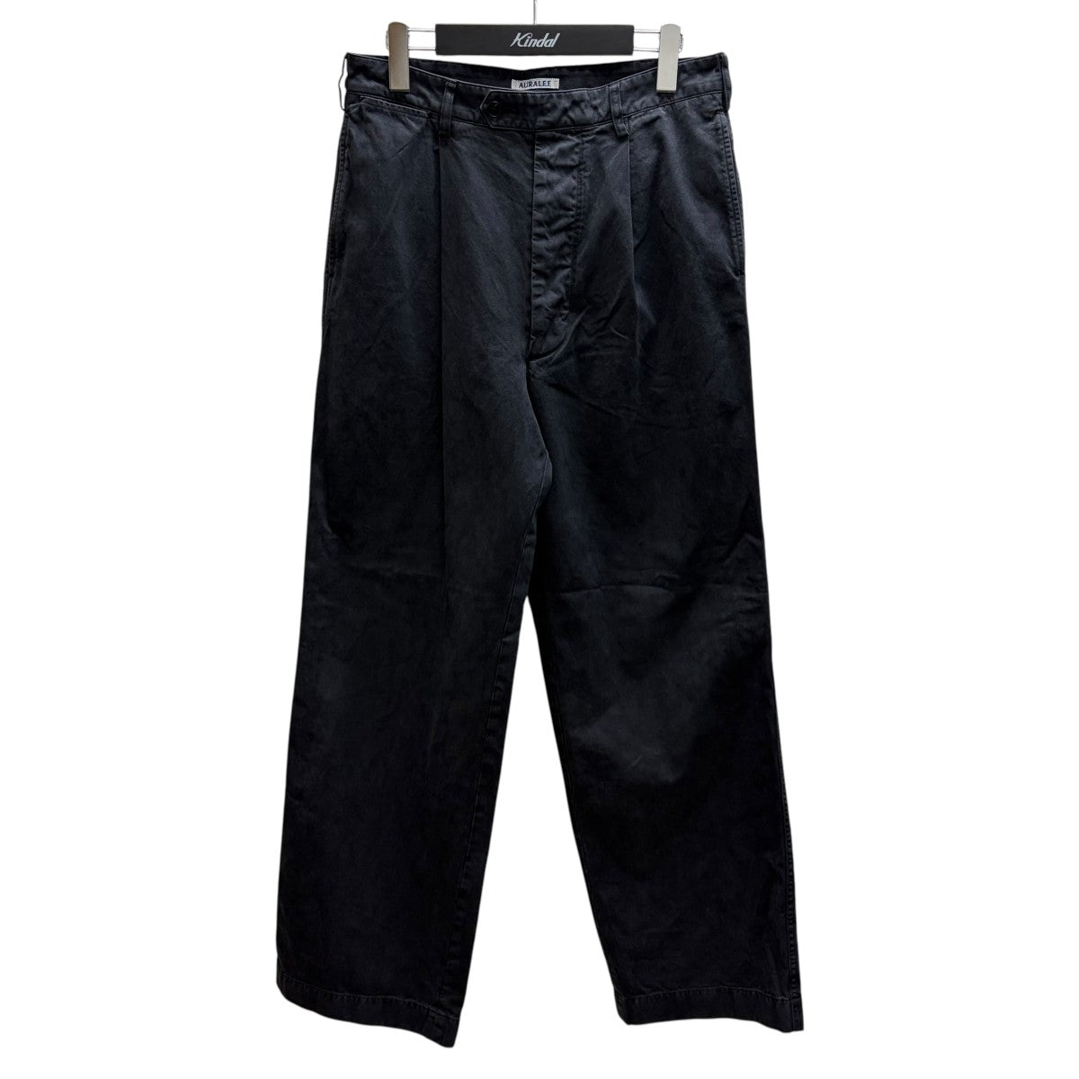AURALEE 26SS GARMENT-DYED FINX LIGHT CHINO ONE-TUCK WIDE PANTS チノワイドパンツ 古着・中古-1枚目のアイテム画像