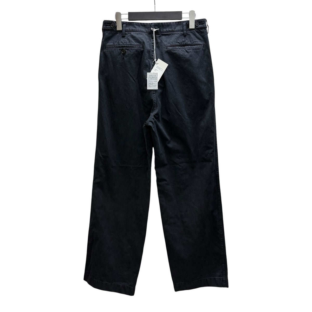 AURALEE 26SS GARMENT-DYED FINX LIGHT CHINO ONE-TUCK WIDE PANTS チノワイドパンツ 古着・中古-3枚目のアイテム画像
