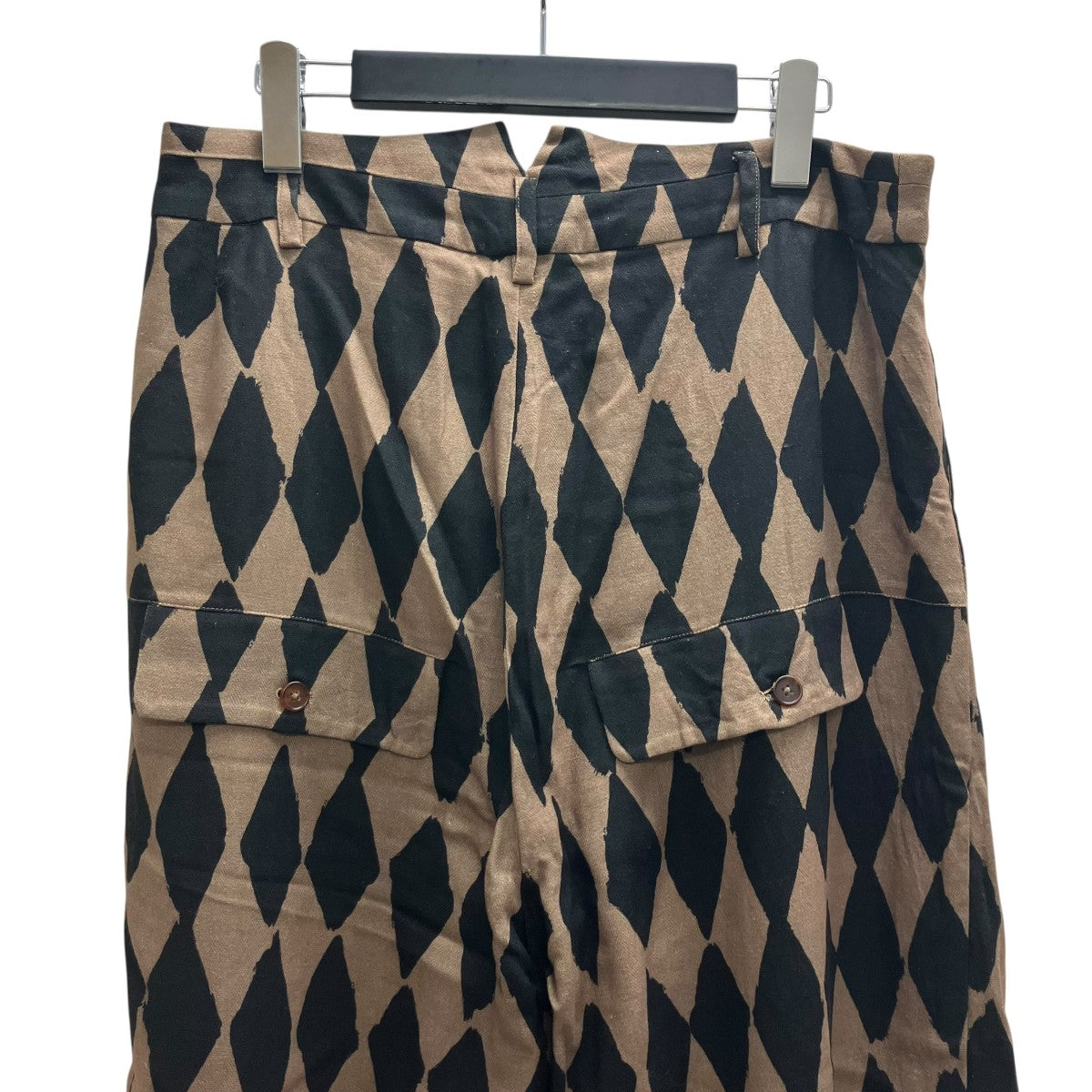ALEKSANDR MANAMIS BUTTION LEG LOOSE PANTS ワイドパンツ 古着・中古-4枚目のアイテム画像