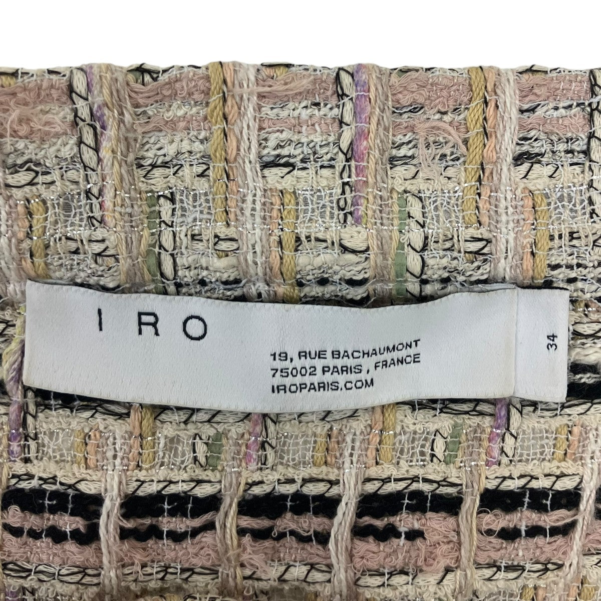 IRO ツイードミニスカート 古着・中古-6枚目のアイテム画像