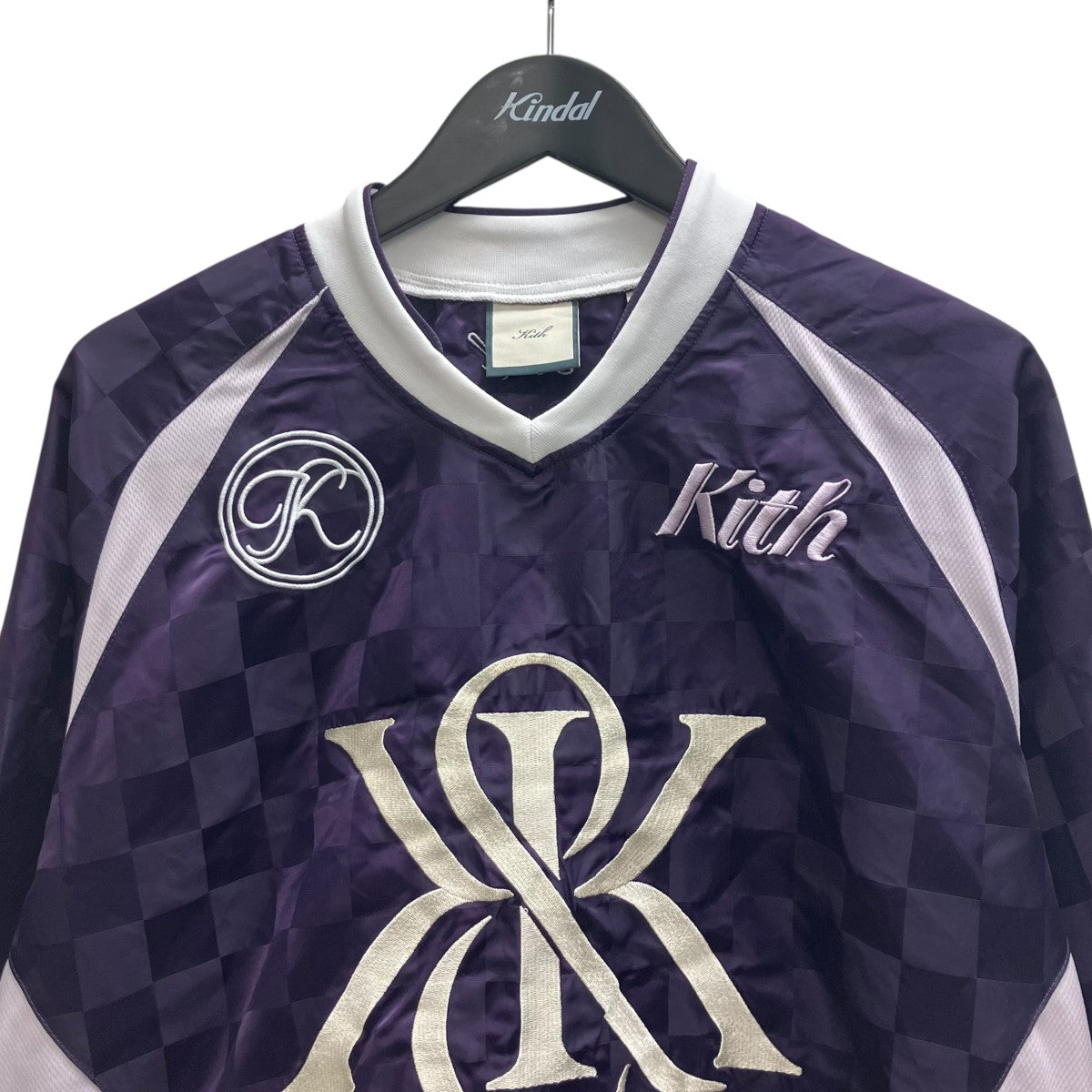 KITH Checkered Satin Dayton Combo Pullover ゲームシャツ 古着・中古-3枚目のアイテム画像