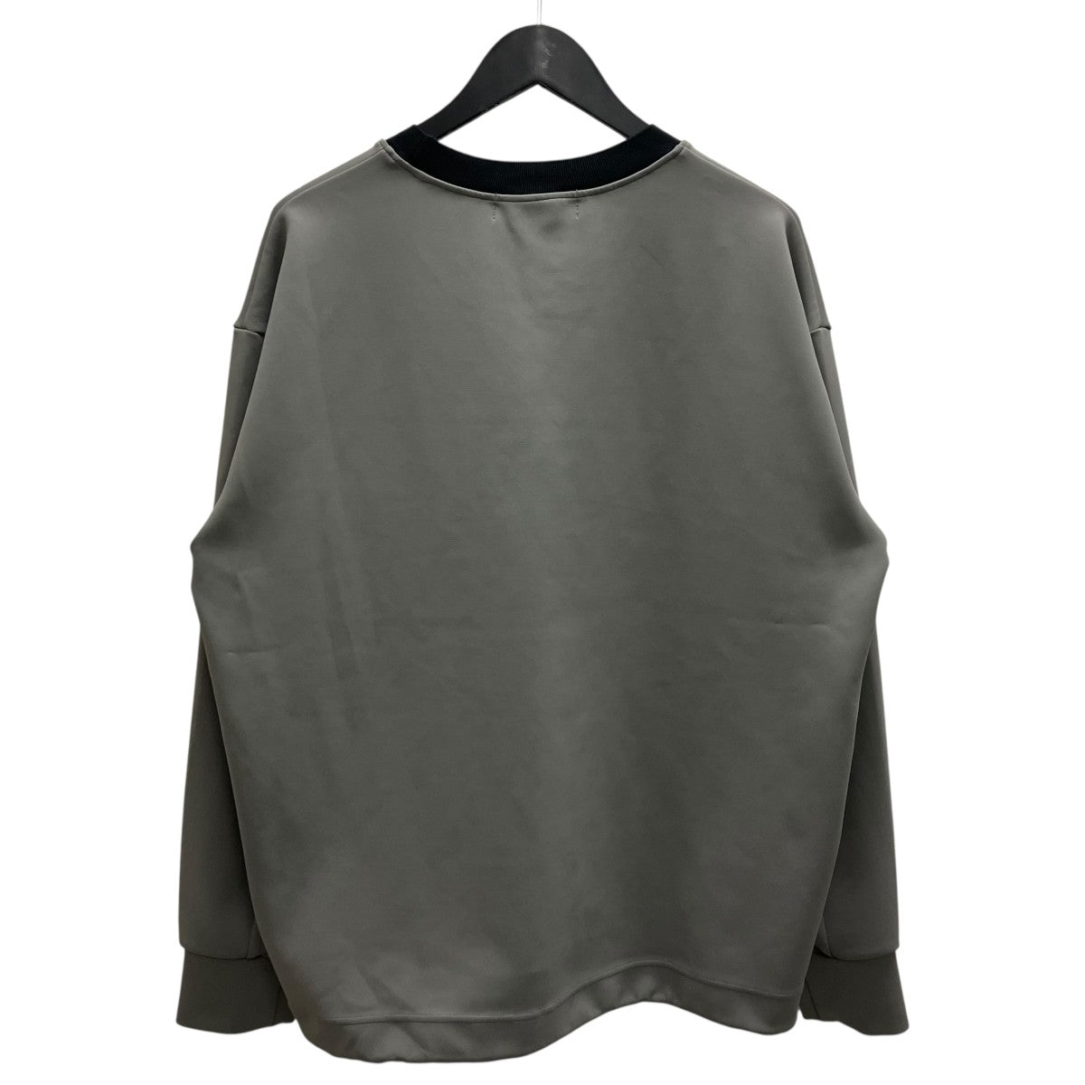 PO Tops With Washable Leather Pocketレザーポケットカットソー