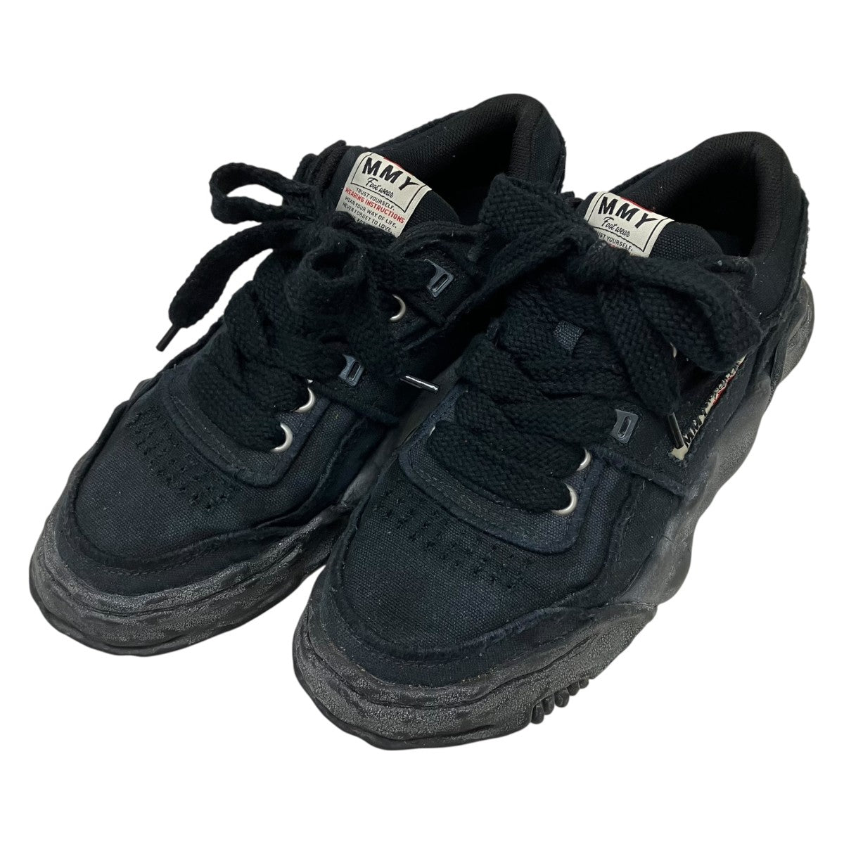 Maison MIHARA YASUHIRO PARKER OG Sole Vintage Effect Embroidered Canvas Low-top Sneaker ローカットスニーカー 古着・中古-1枚目のアイテム画像