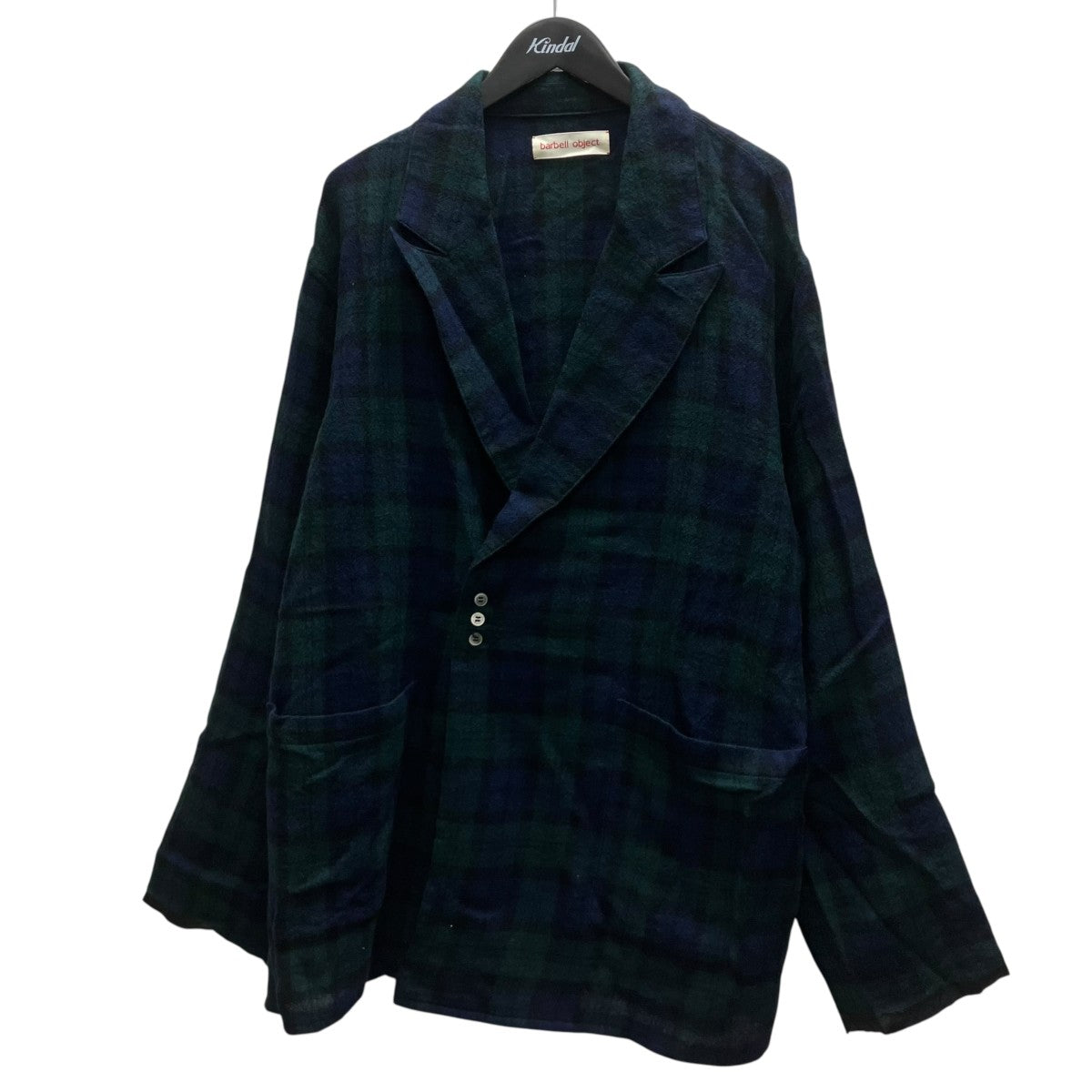 wool coat チェックウールコート