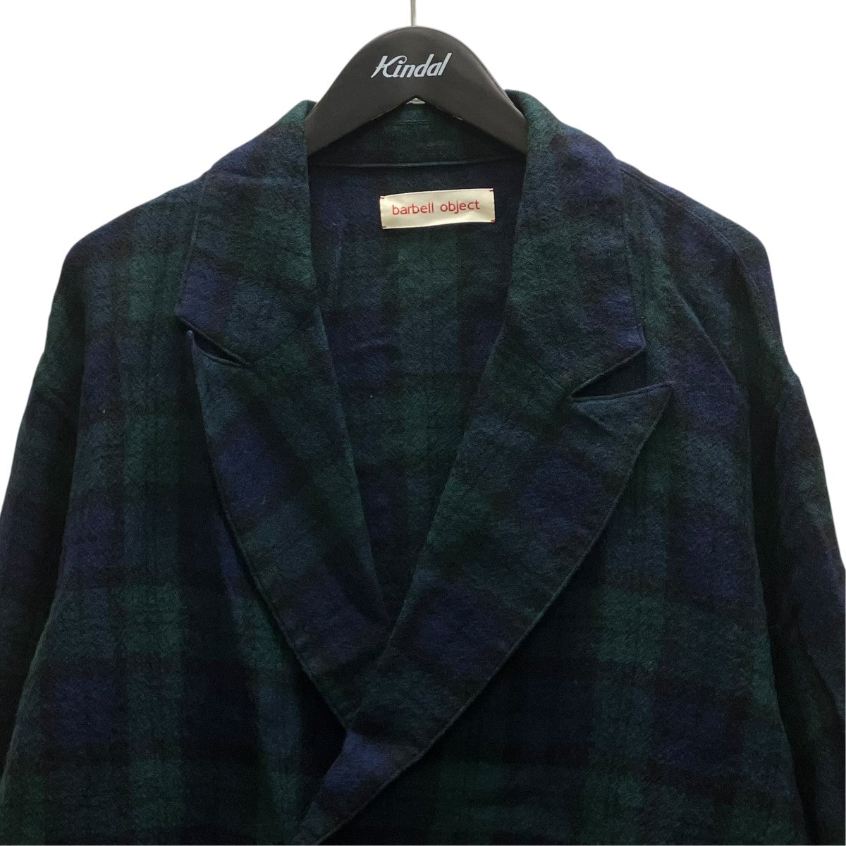 wool coat チェックウールコート