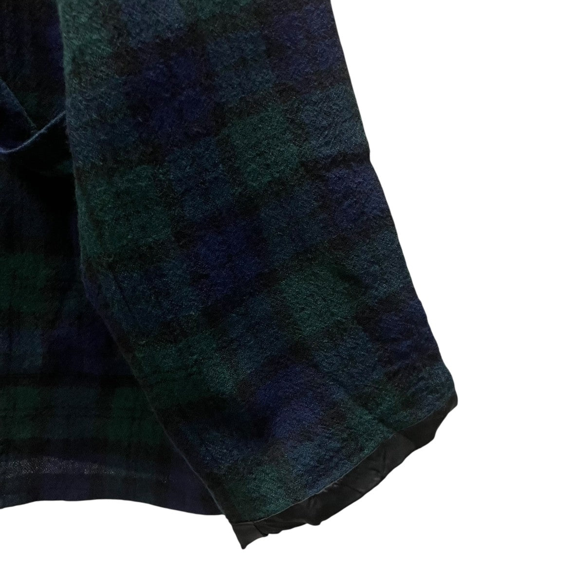 wool coat チェックウールコート