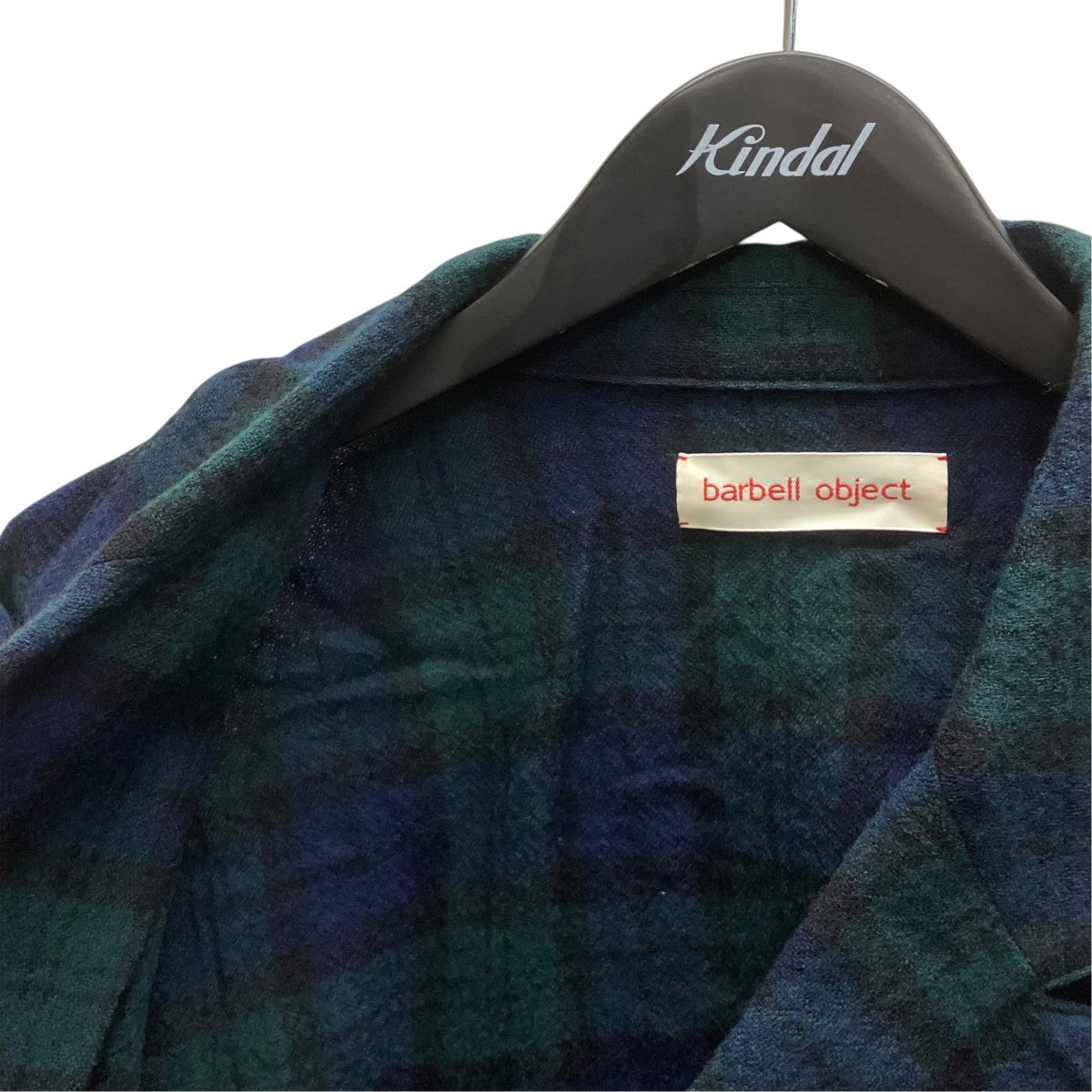 wool coat チェックウールコート