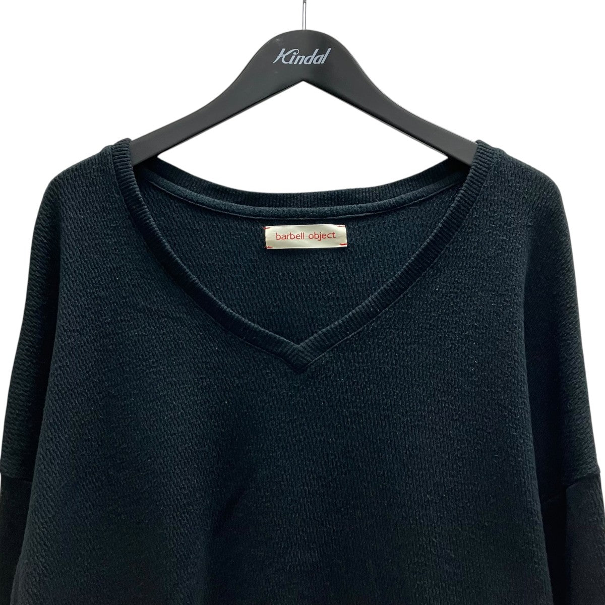 barbell object nep v top ネップカットソー 古着・中古-3枚目のアイテム画像