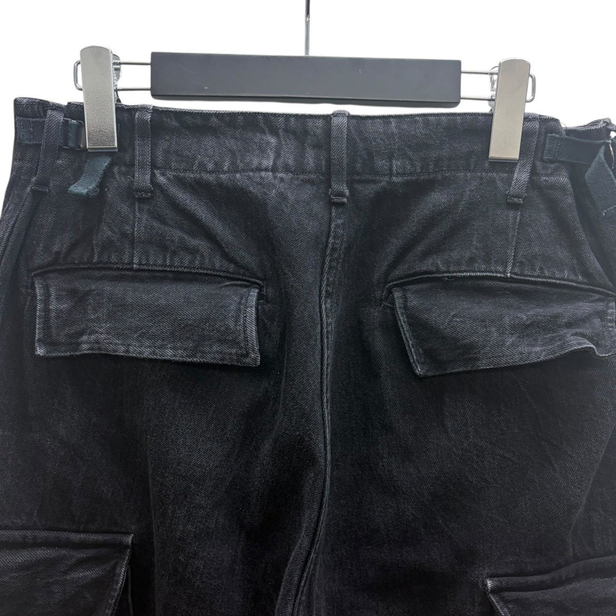 COMOLI ブラックデニムB．D．Uパンツ 古着・中古-4枚目のアイテム画像